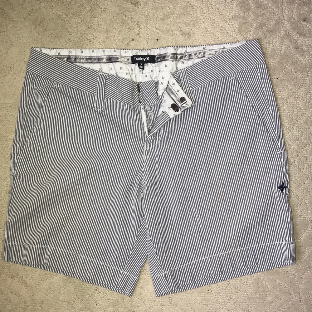 7 Hurley Bermuda Pinstripe Shorts